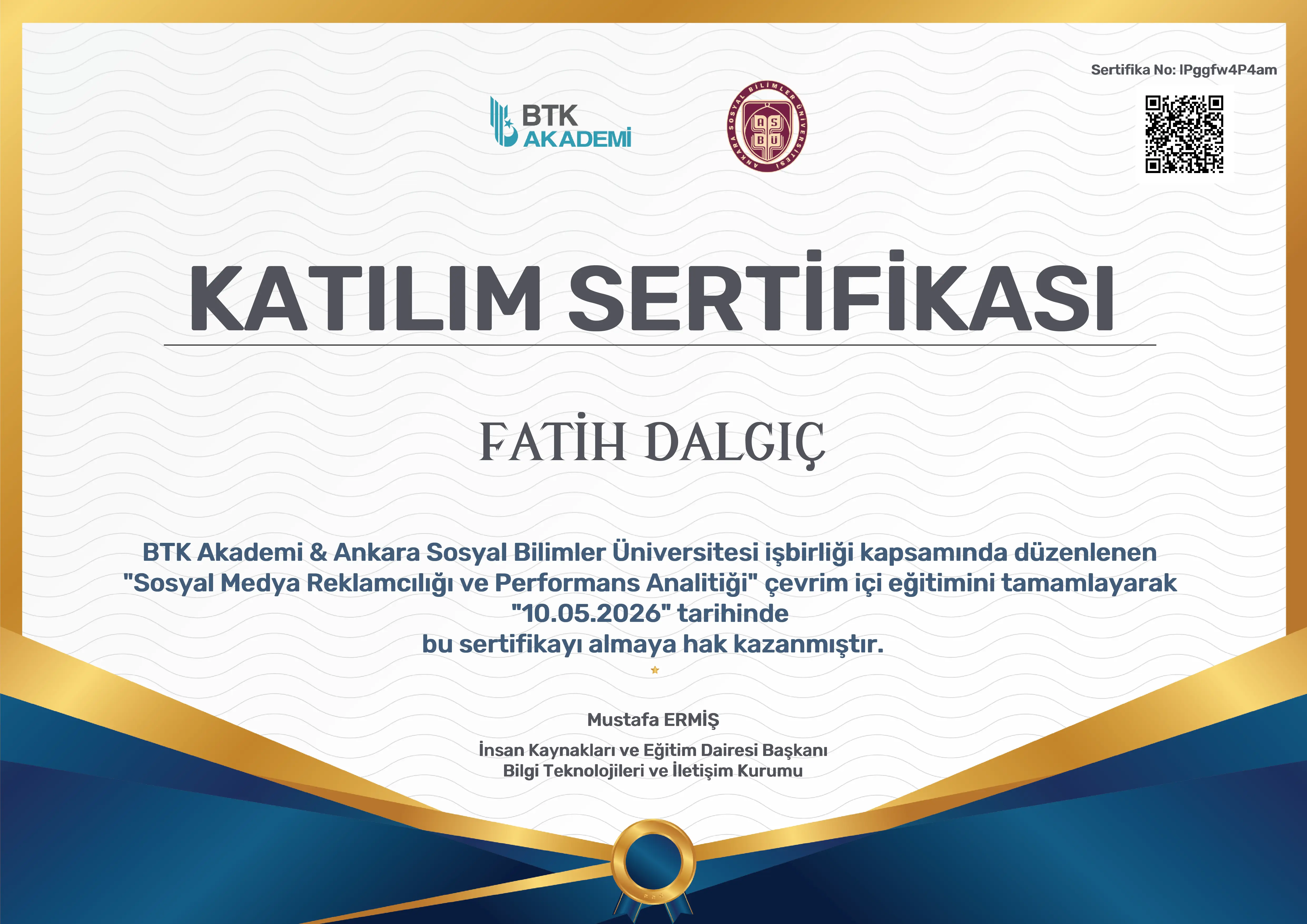 Sosyal Medya Reklamcılığı Sertifikası
